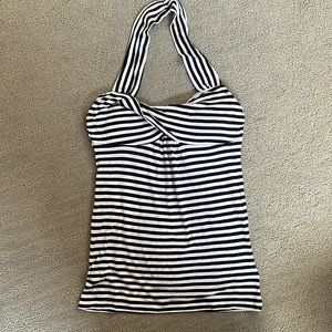 NWT Striped halter top
